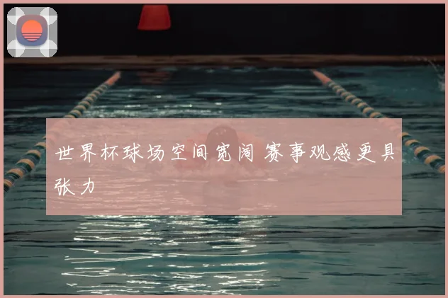 世界杯球场空间宽阔 赛事观感更具张力